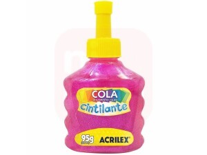 Cola Cintilante 95g Rosa - Acrilex