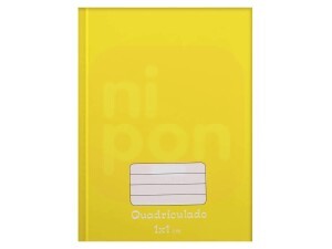 Caderno Quadriculado 1X1 48 Folhas Amarelo - Tamoio