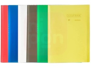 Pasta Catálogo Clear Book 20 Plásticos - Cores